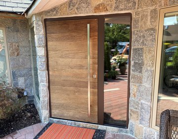 Front door B9 T3 reclaimed wood