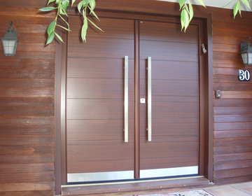New Front door custom designed by BellaPorta, made to size in Austria