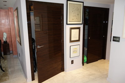 36" swing door and 48" wide bypass double sliding closet