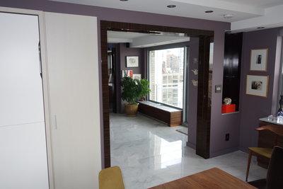 Pocket doors enable to optimize the living space