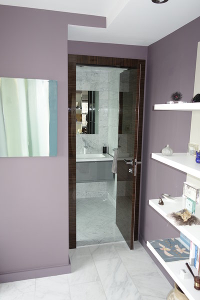 ROTO doors used to save space in bathrooms