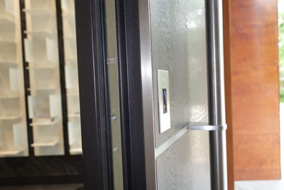 Fingerprint access exterior door