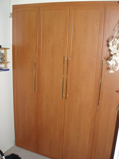 Bifold door in linen closet