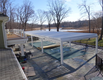 60' x 20' Pergola over swimming pool