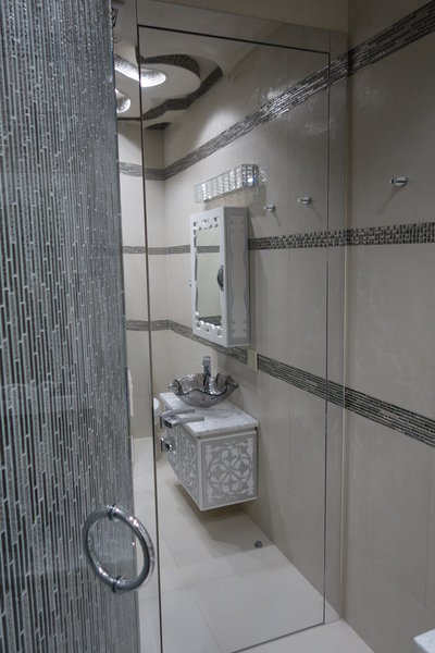 Fully MIRROR door in hallway bath